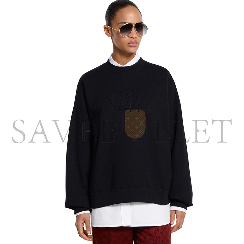 GUCCI BRUSHED COTTON JERSEY SWEATSHIRT 838450